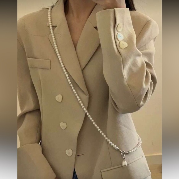 Classic Ivory Pearl Multi-Strand Choker Necklace R337 - Picture 3 of 5